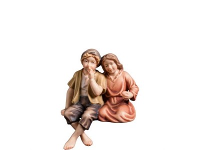 Kinderpaar sitzend